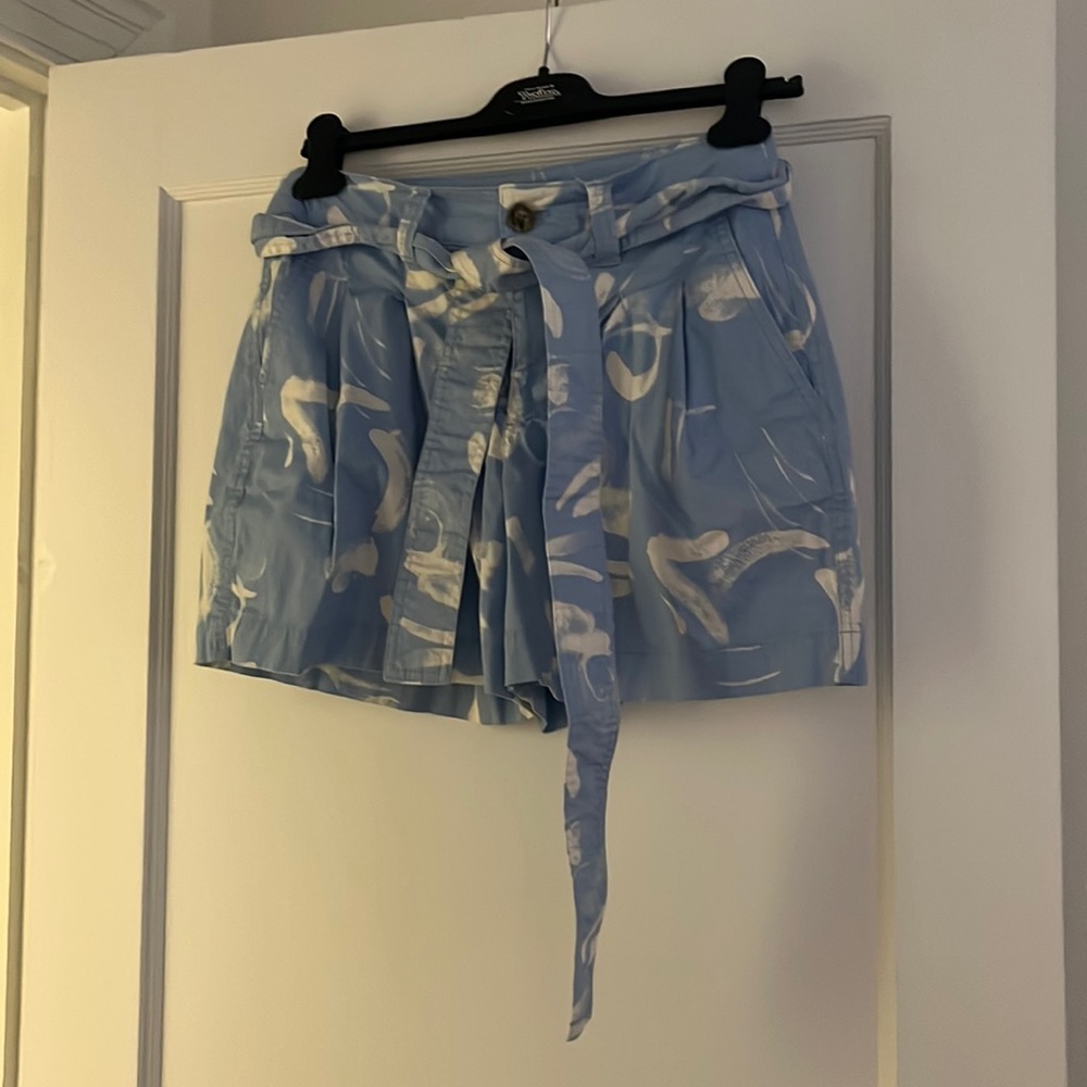 Colorful paper bag shorts